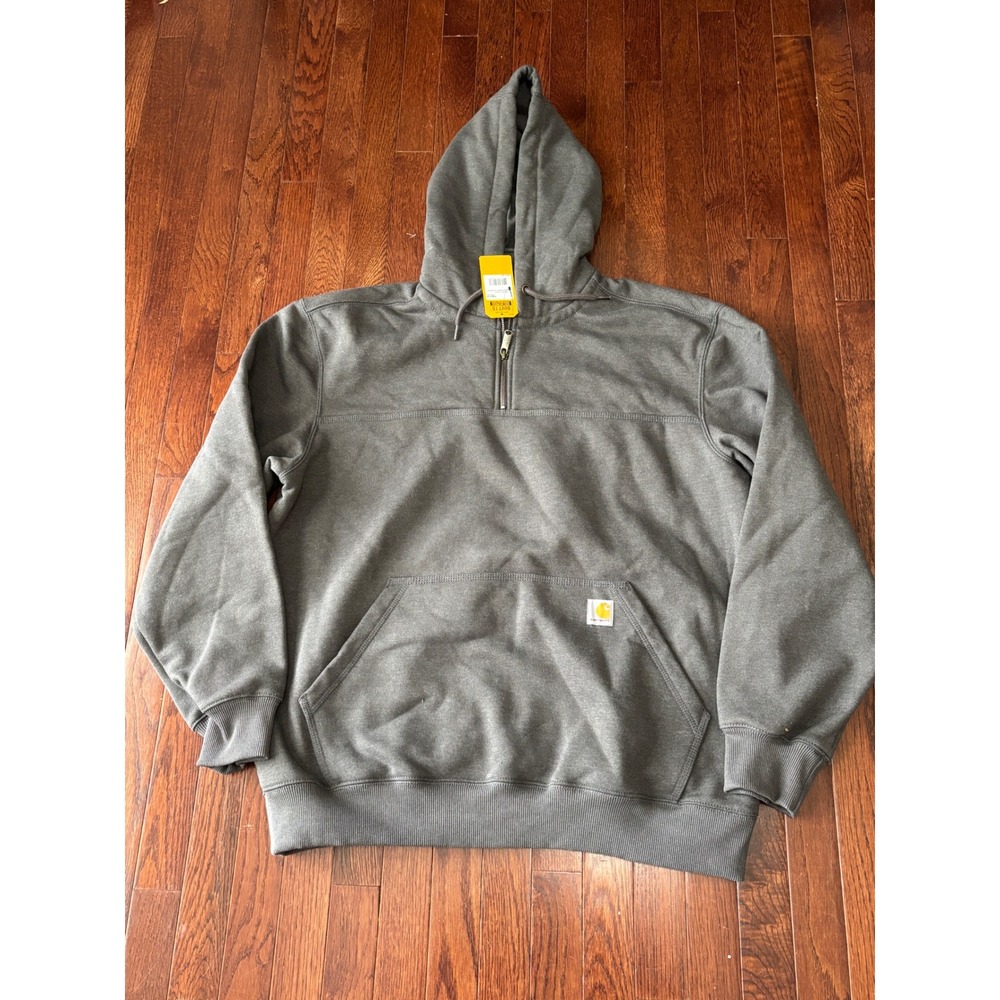 Carhartt Rain Defender Paxton Hoodie Mens XL Heavyweight Quarter Zip NWT 100617
